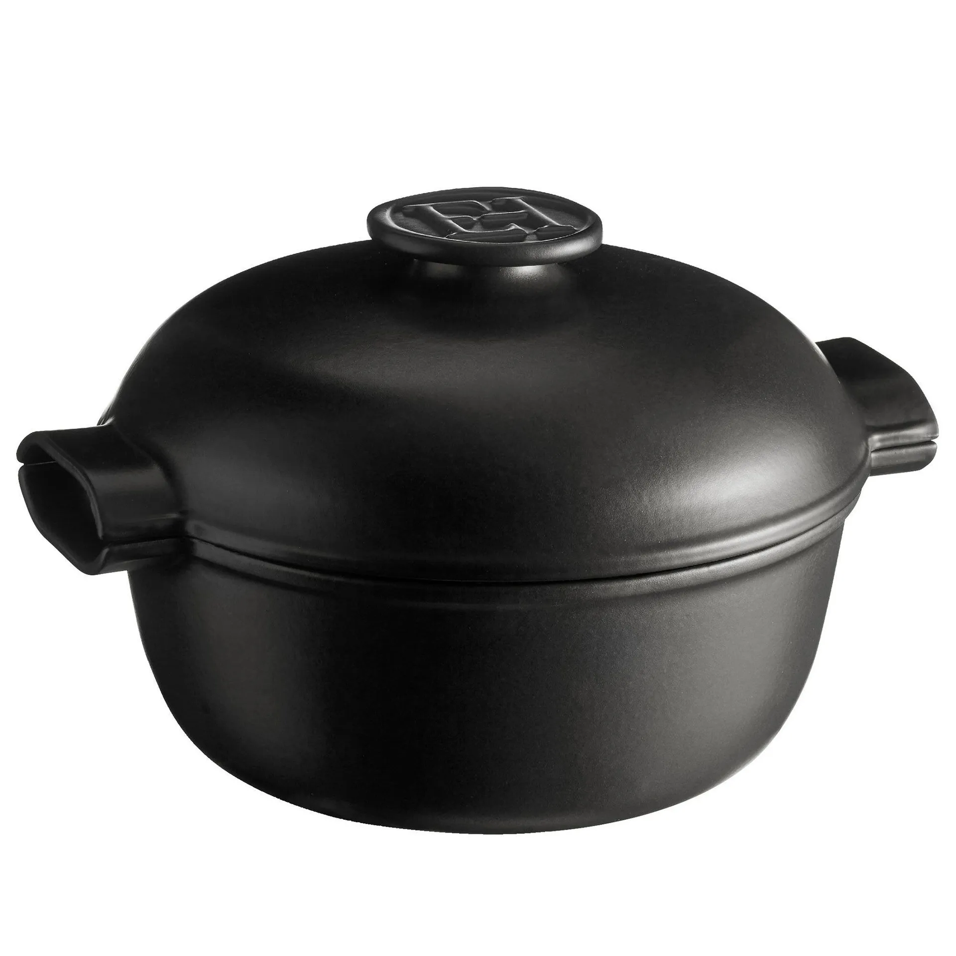 Cocotte runder Schmortopf 30x27 cm, Dunkelgrau Emile Henry