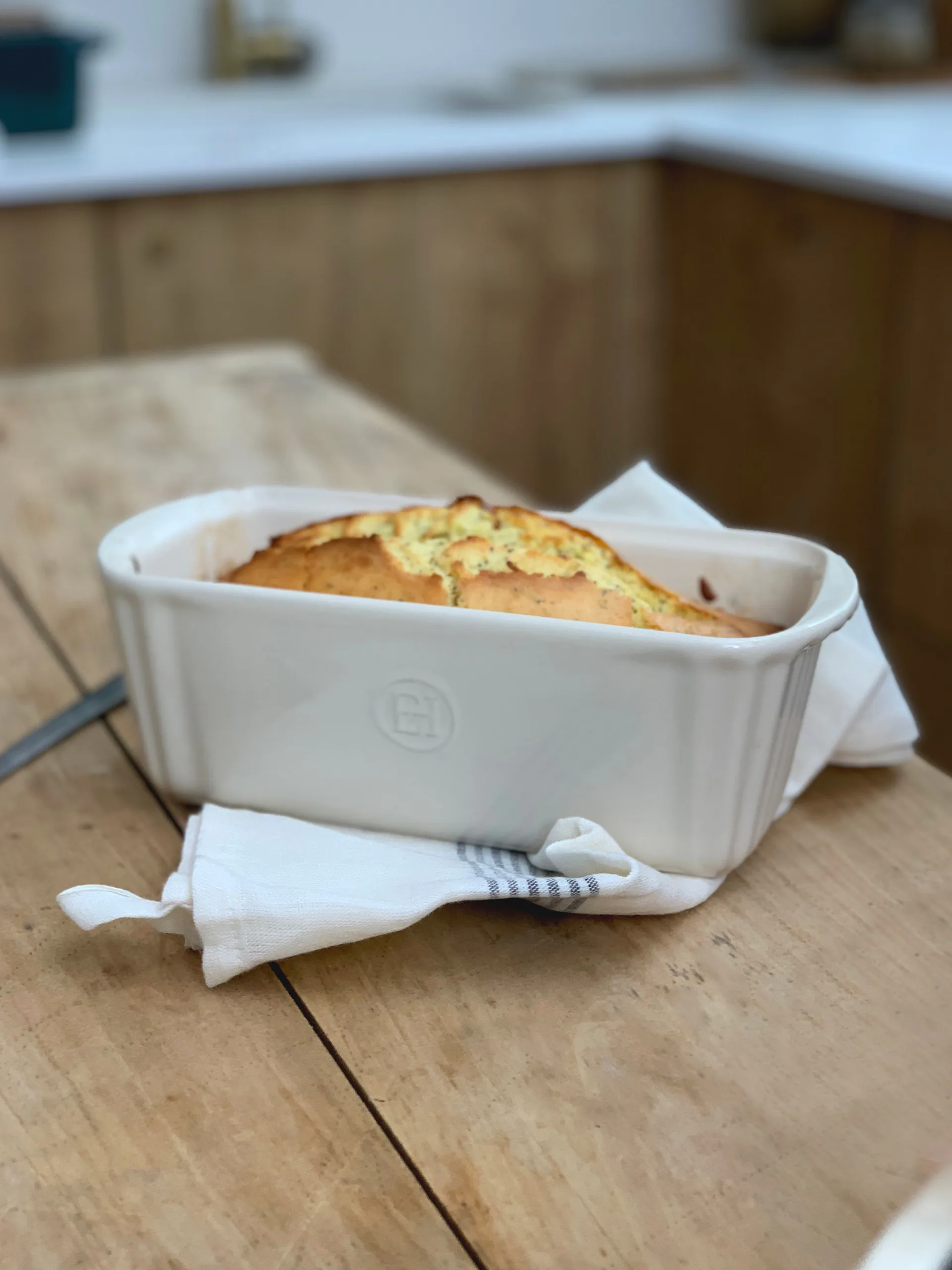 Emile Henry Backform 1,8 L, Creme Emile Henry