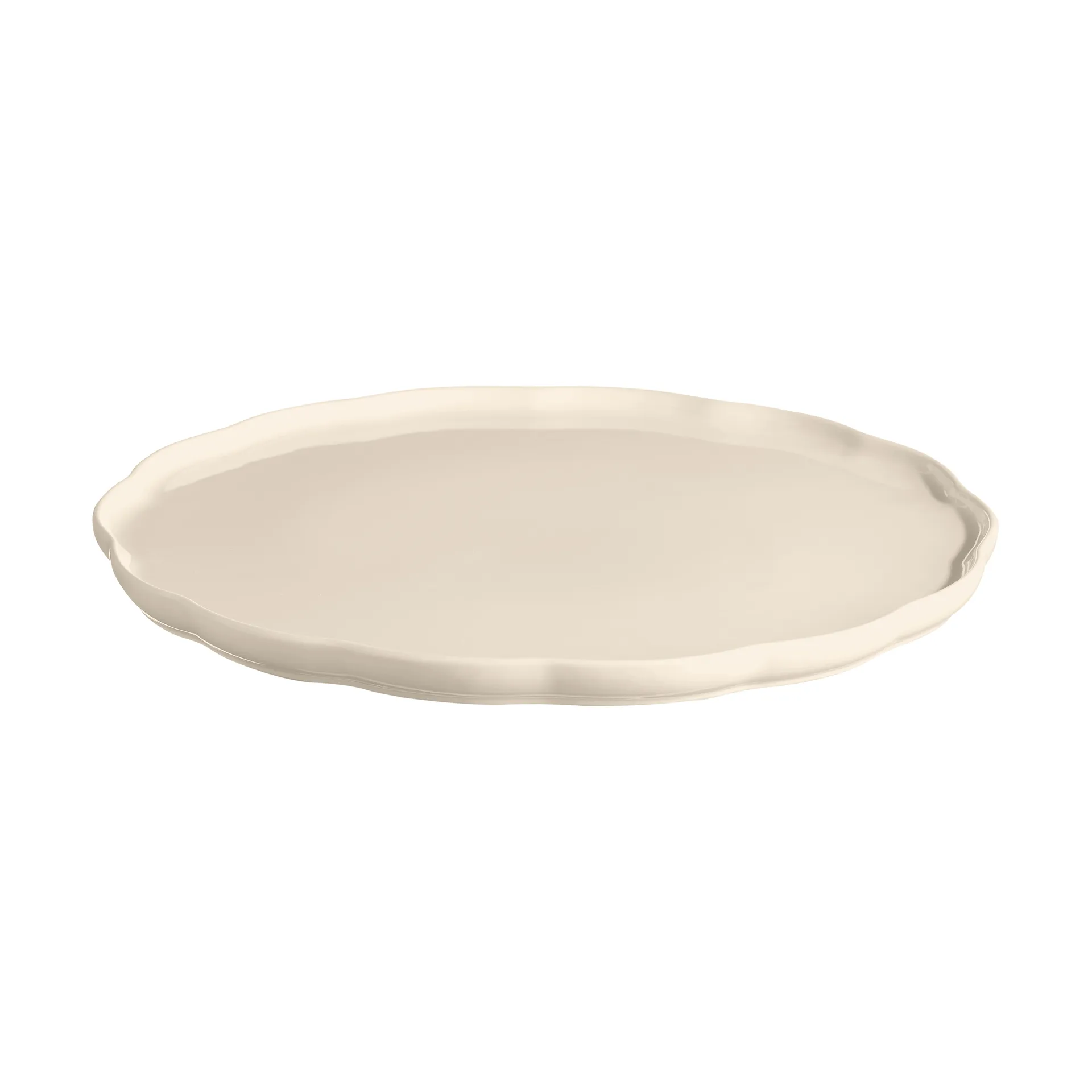 Emile Henry Madeleine Servierplatte, Cream, rund Emile Henry
