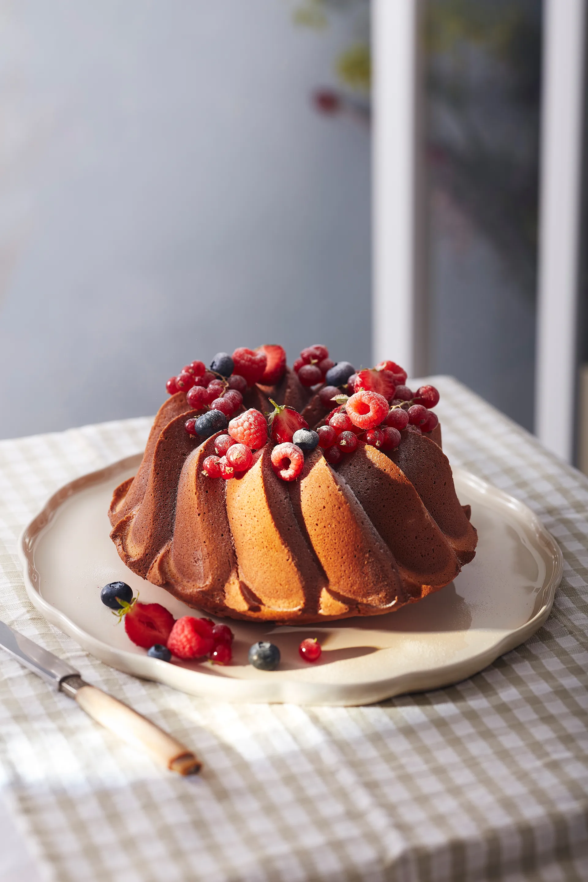 Emile Henry Madeleine Servierplatte, Cream, rund Emile Henry