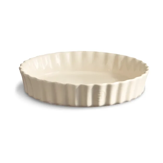 Emile Henry Tarteform Ø24 cm - Cream - Emile Henry