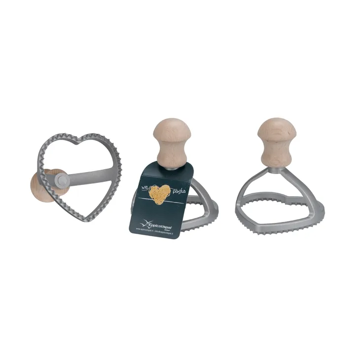 Eppicotispai Raviolistanze - Aluminium, Buche, herzförmig, Ø8,5 cm - Eppicotispai
