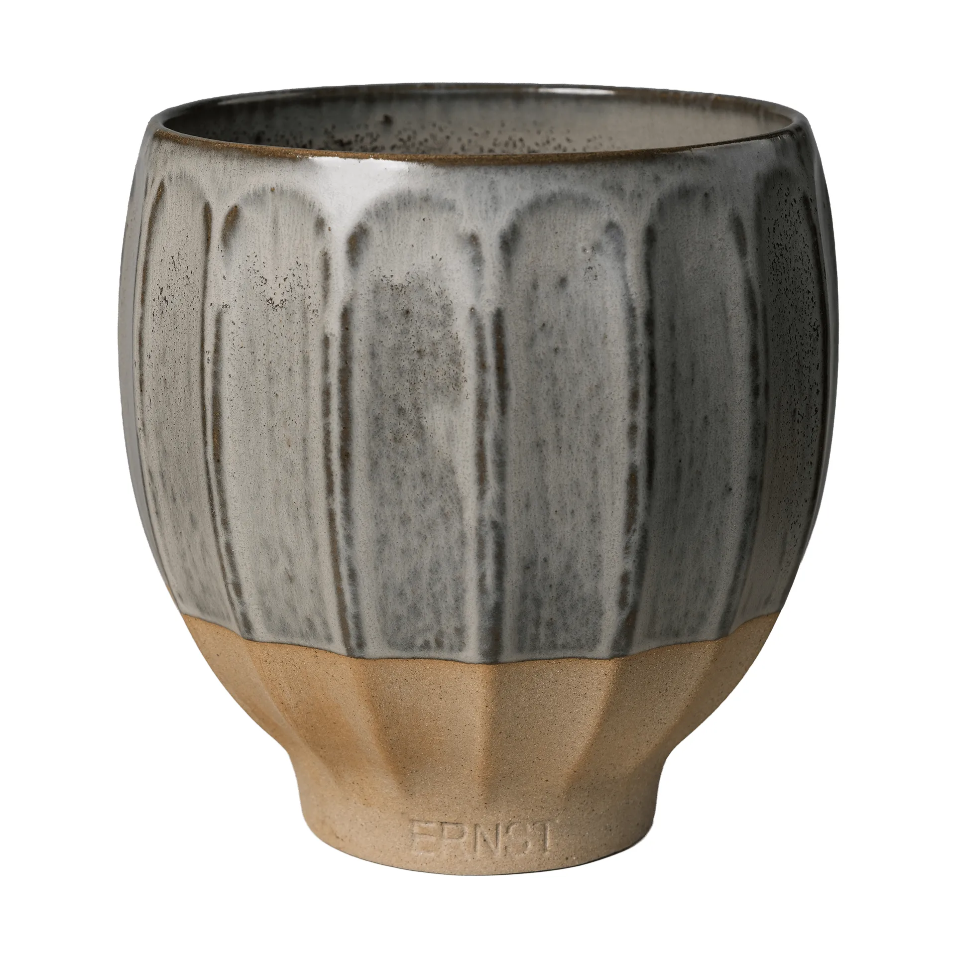 Ernst Blumentopf, Grau-Natur, Ø18x18 cm ERNST
