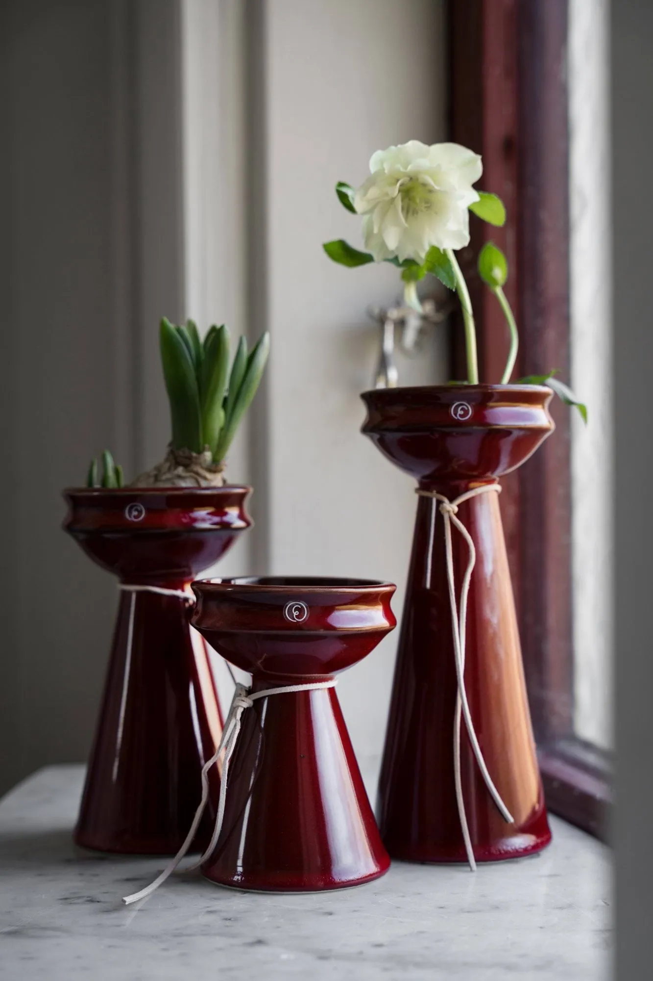 Ernst Blumenzwiebel-Vase 20 cm, Rot ERNST