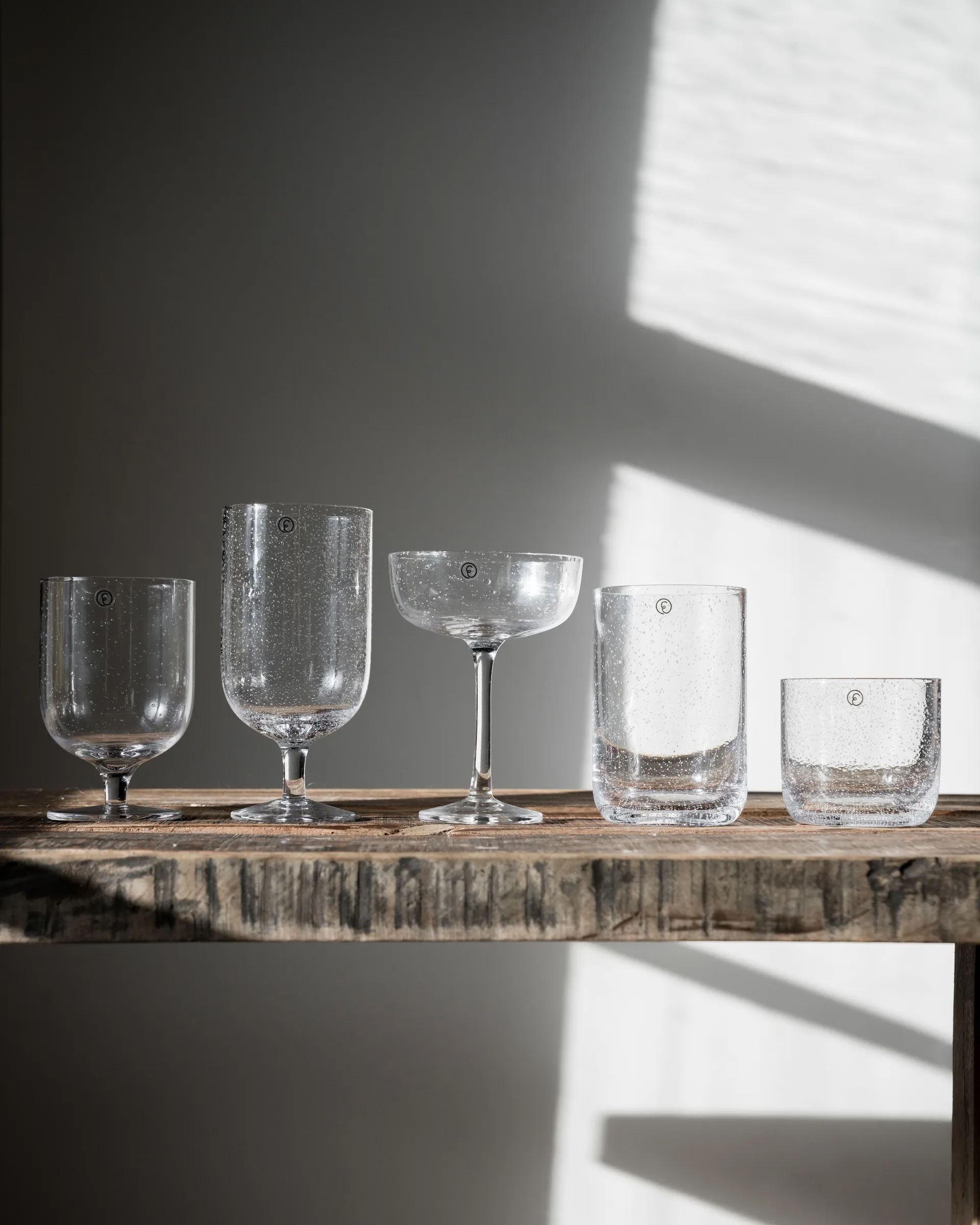 Ernst Coupéglas Glas mit Blasen 20 cl 2er-Pack, Klar ERNST