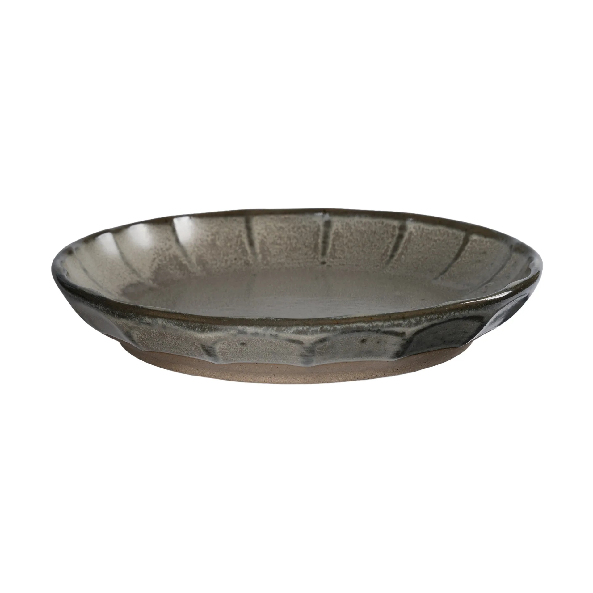 Ernst Dessertteller Steingut, Grau-Natur, Ø17×3 cm ERNST