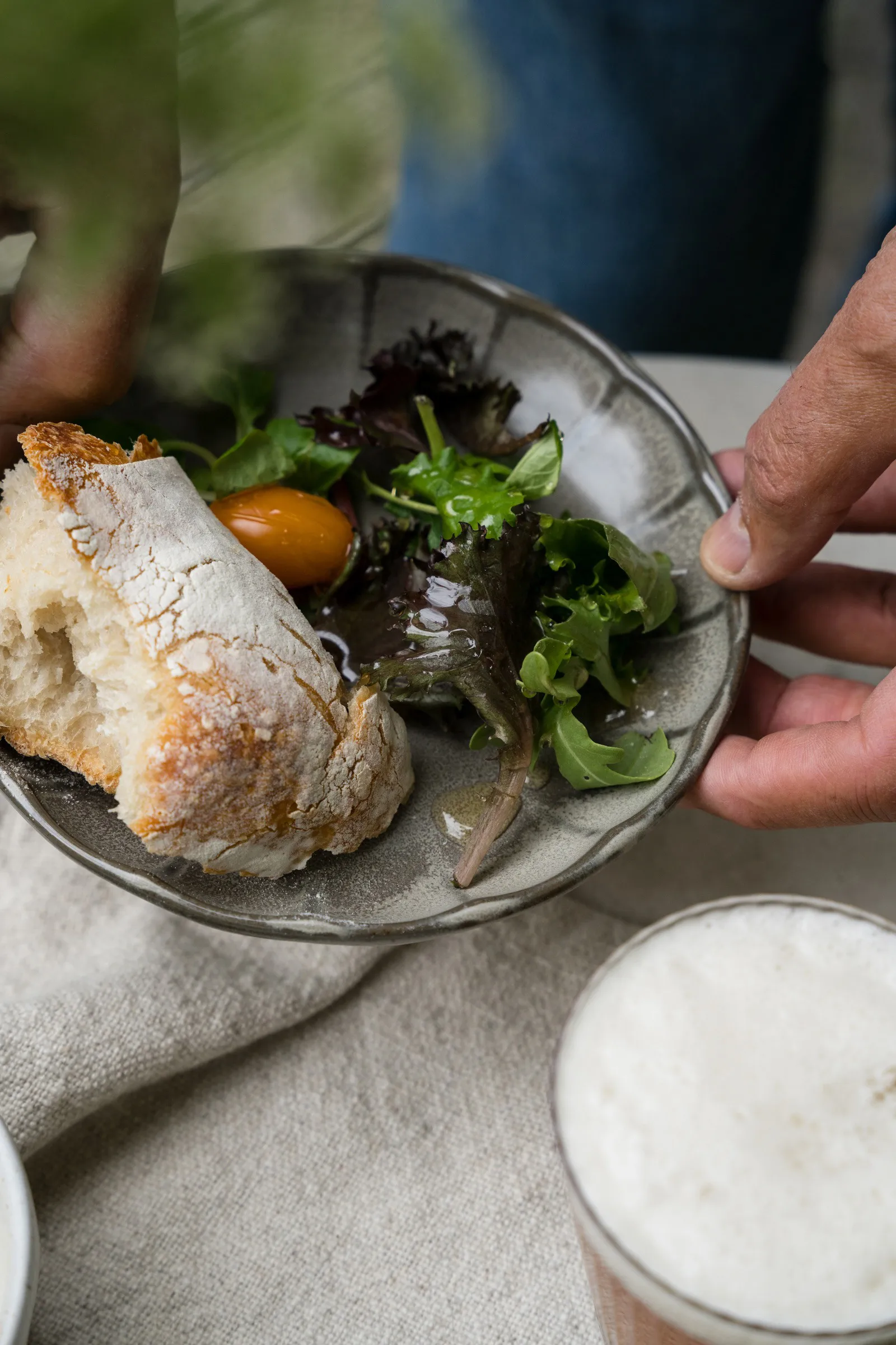 Ernst Dessertteller Steingut, Grau-Natur, Ø17×3 cm ERNST