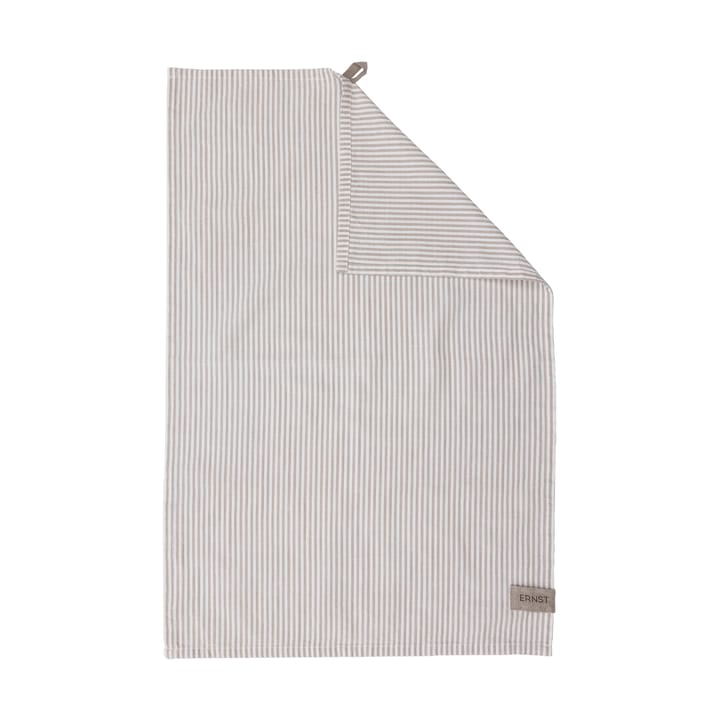 Ernst Geschirrtuch schmal gestreift 47x70 cm - Beige-weiß gestreift - ERNST