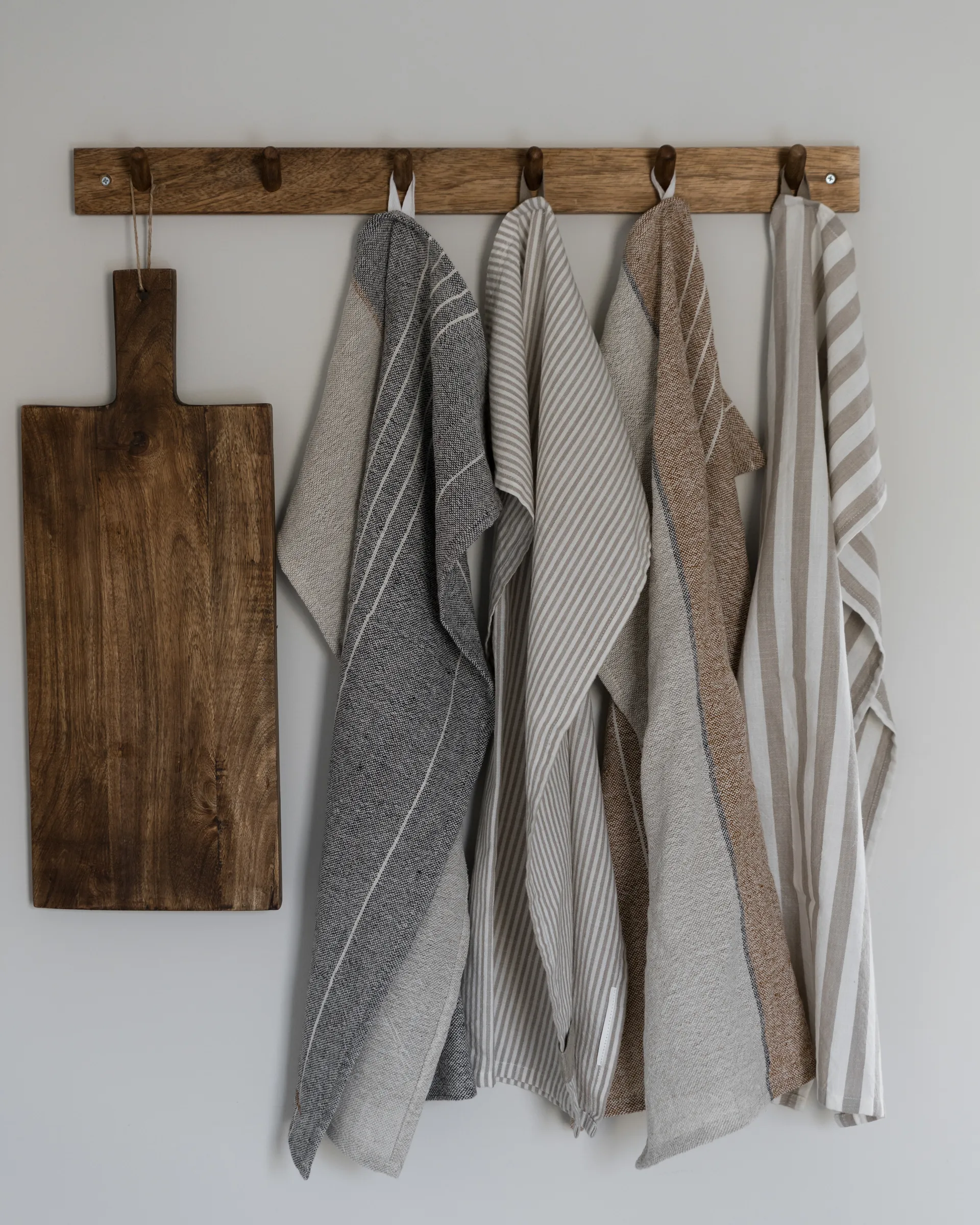 Ernst Geschirrtuch schmal gestreift 47x70 cm, Beige-weiß gestreift ERNST