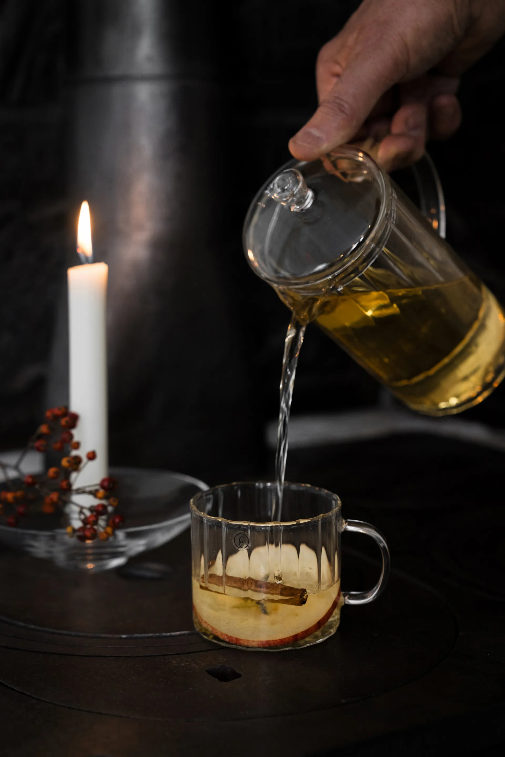 Ernst Glaskaraffe gerippt 1 L, Klar ERNST