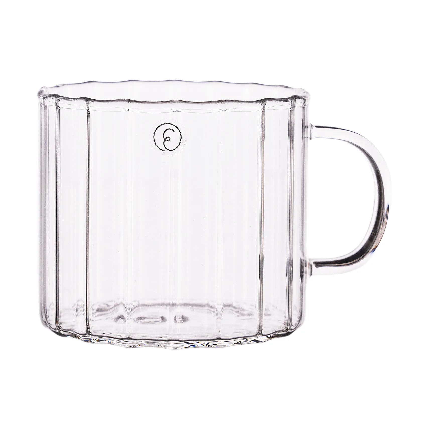Ernst Glastasse geriffelt Ø8 cm, Klar ERNST