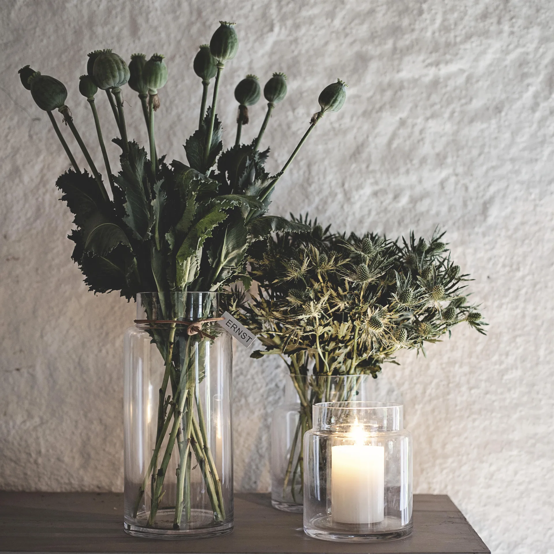 Ernst Glasvase H22,5cm Ø12,5cm, Klar ERNST