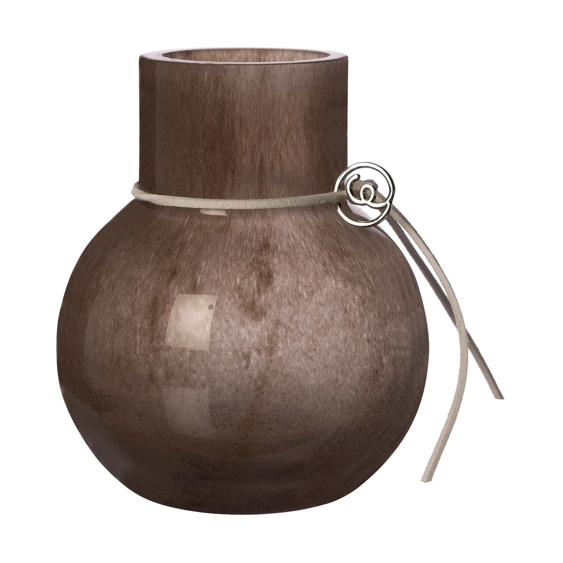 Ernst Glasvase rund braun, H10 cm Ø9 cm ERNST