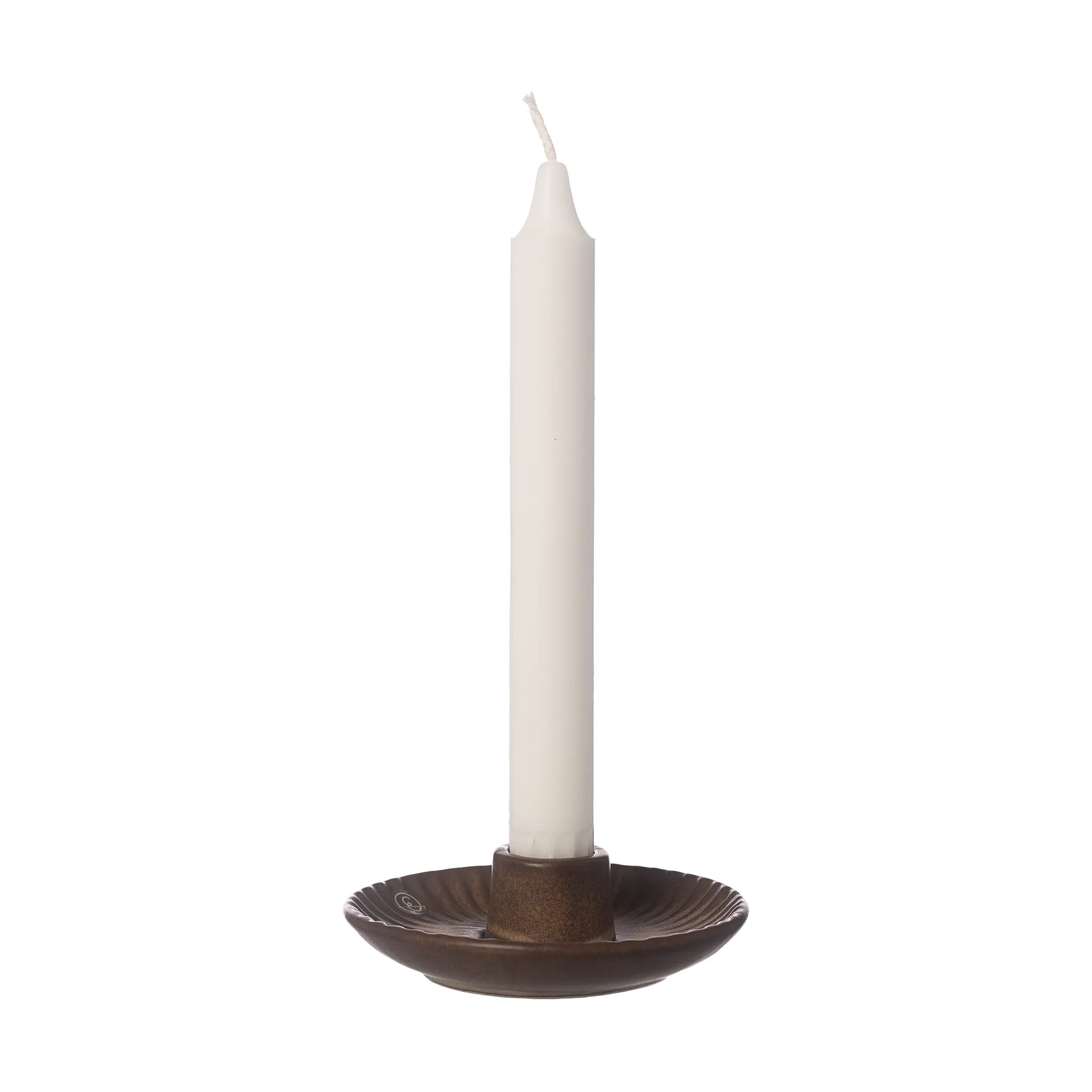 Ernst Kerzenhalter Ø10,5x3,5 cm, Braun-beige ERNST