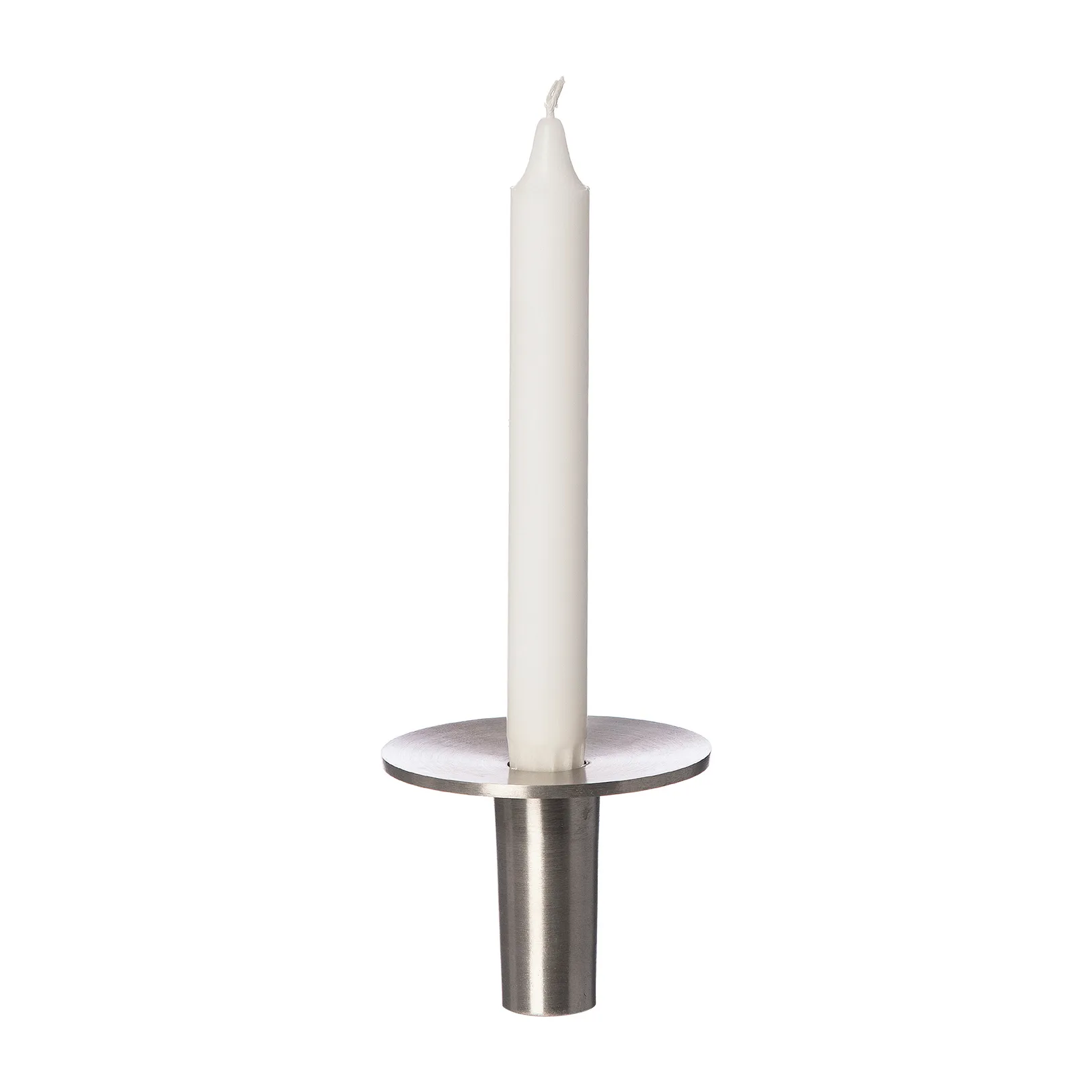 Ernst Kerzenhalter gebürstet Aluminium Ø9,2cm, 7cm ERNST