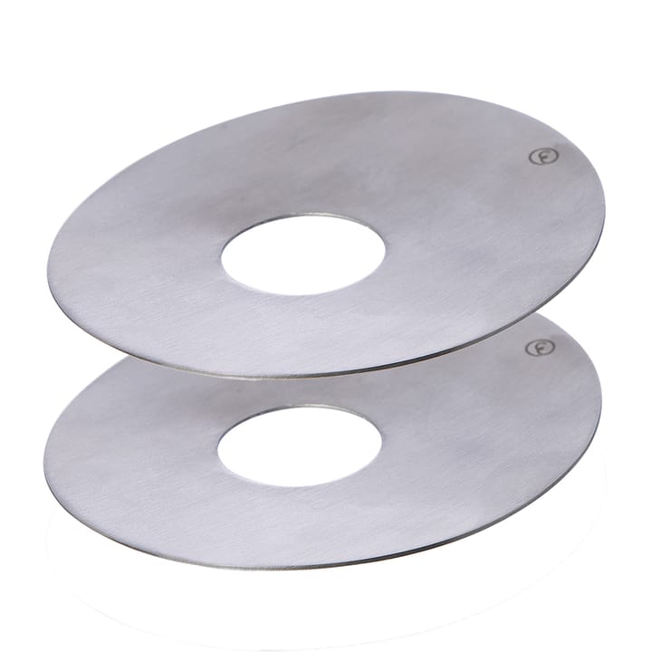Ernst Kerzenmanschette Ø8,3cm 2er Pack, Gebürstetes Metall ERNST