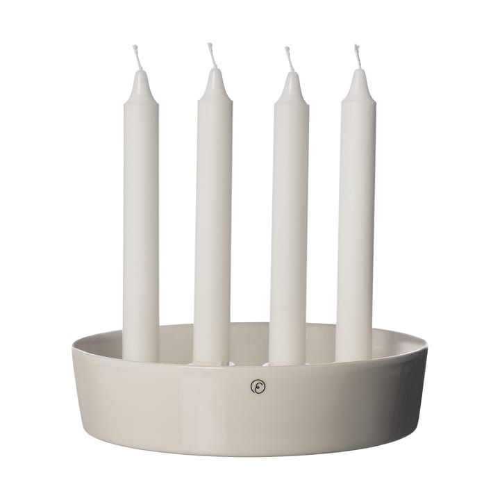 Ernst Kerzenschale Adventskerzenhalter Ø18cm, Weiß glasiert ERNST