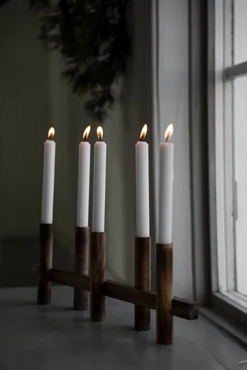 Ernst Kerzenständer 5-flammig - Dunkles Holz - ERNST