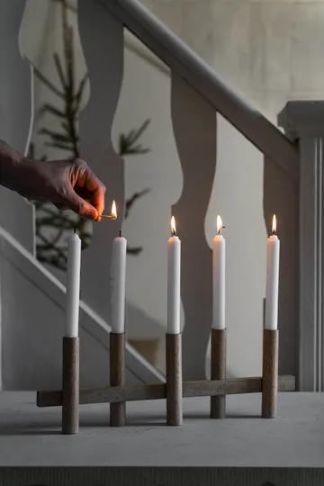 Ernst Kerzenständer 5-flammig - Helles Holz - ERNST