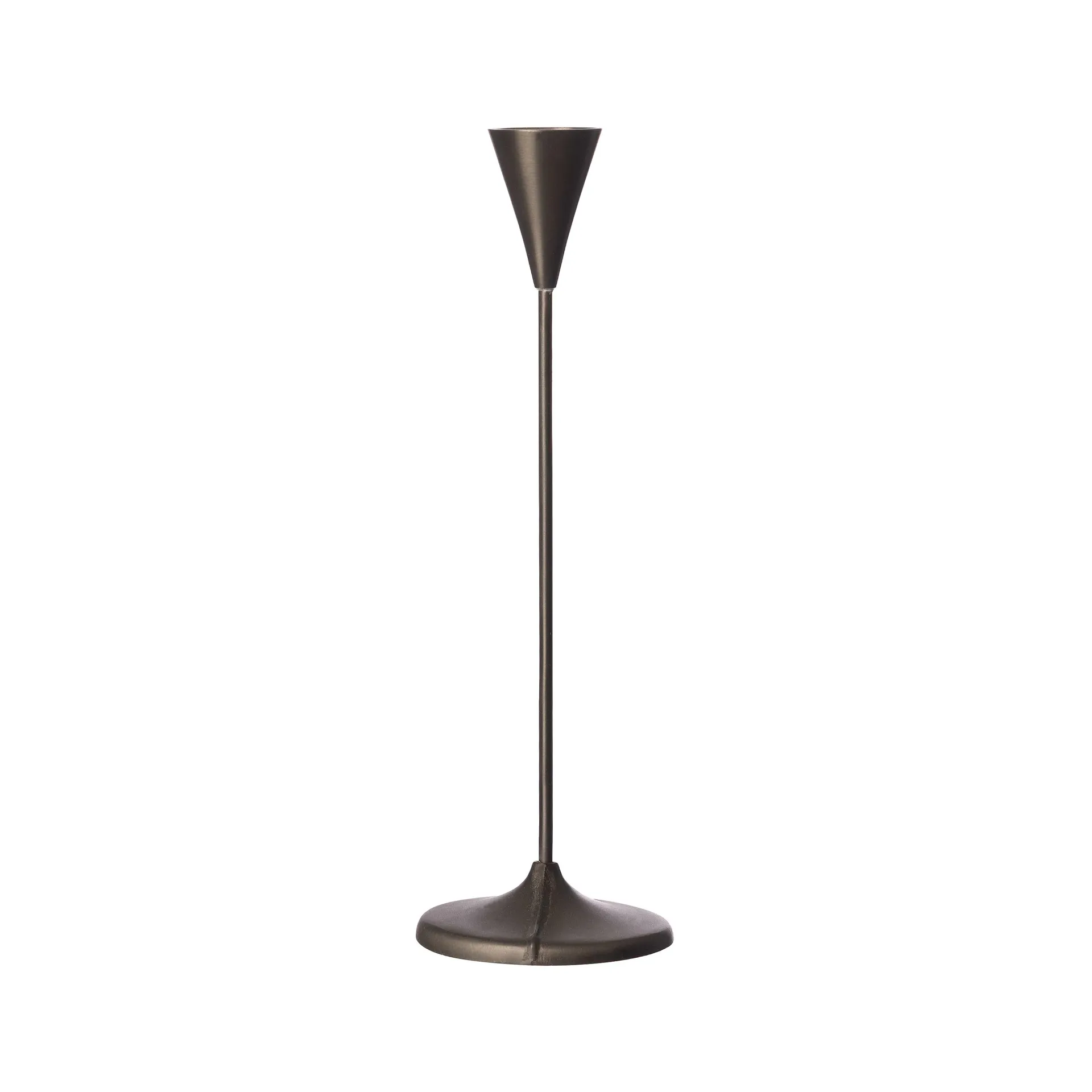 Ernst Kerzenständer geschwärztes Chrom, 25 cm ERNST