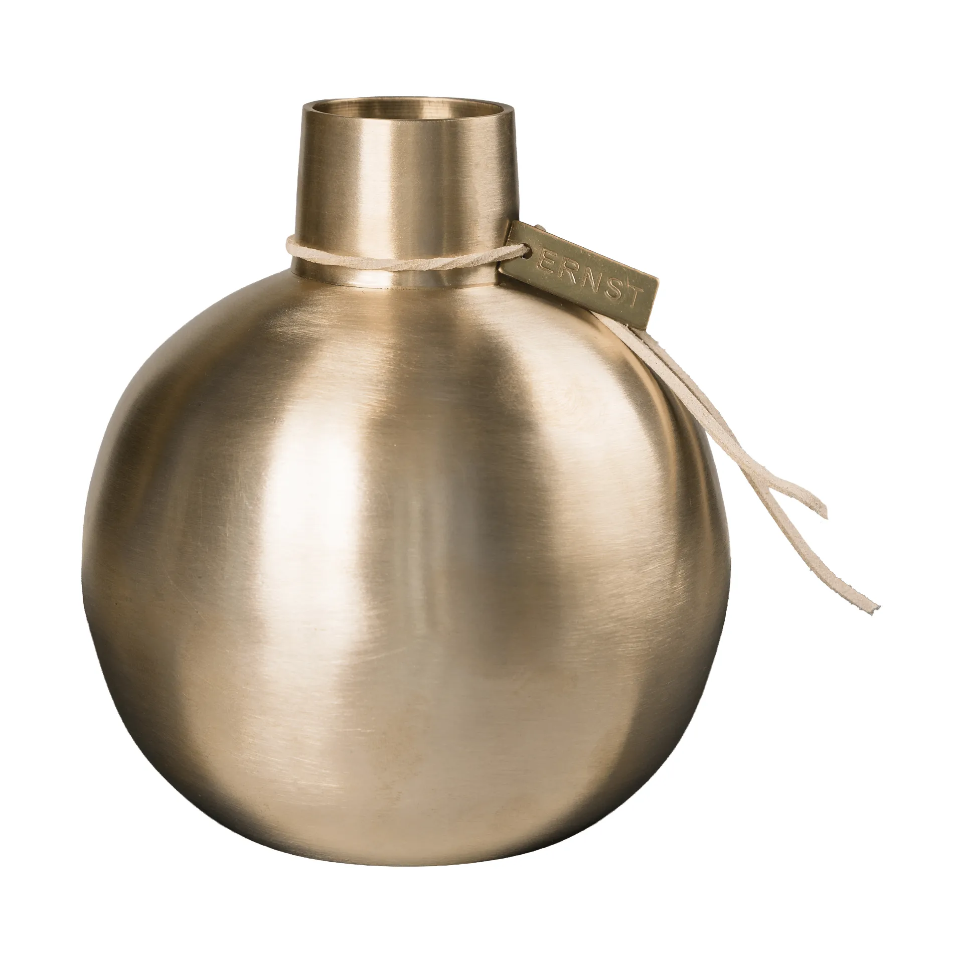 Ernst Messingvase, Ø11x13 cm ERNST
