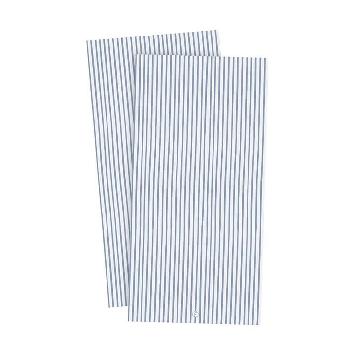 Ernst Serviette gestreift 10x20cm 20er-Pack - Hellblau-weiß - ERNST