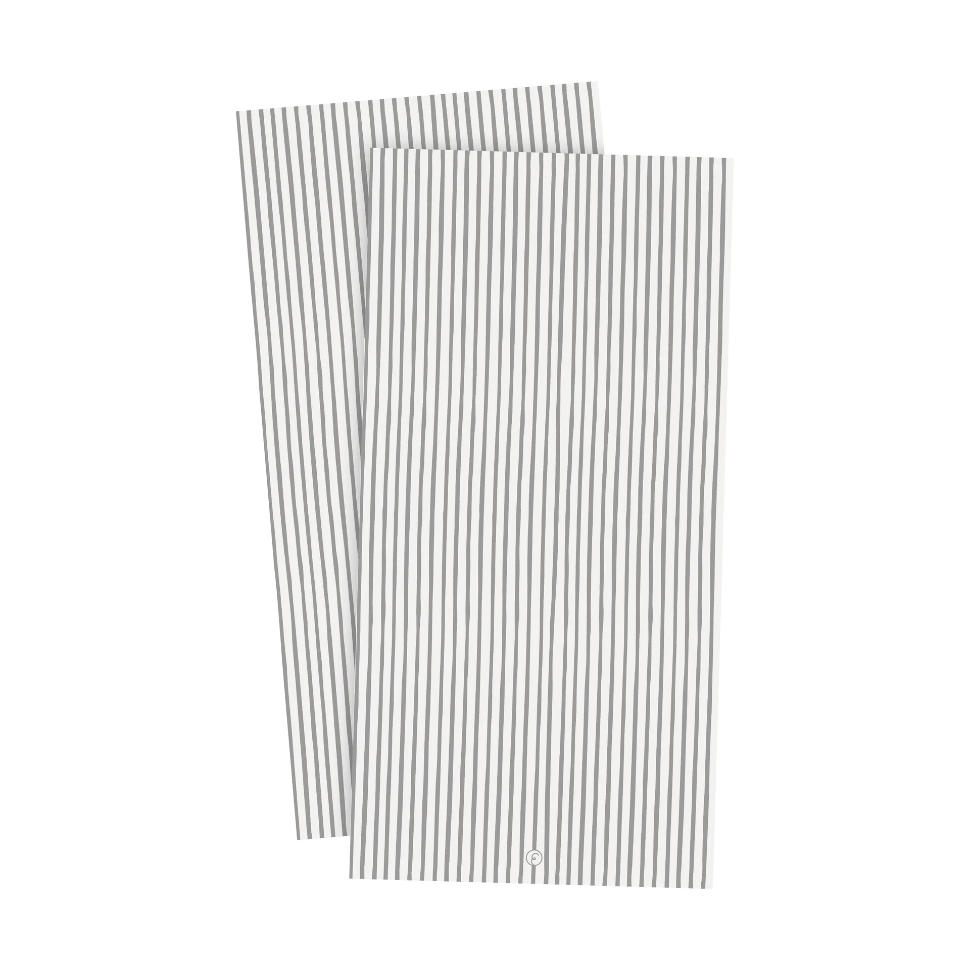 Ernst Serviette gestreift 10x20cm 20er-Pack, Weiß-grau am Rand ERNST