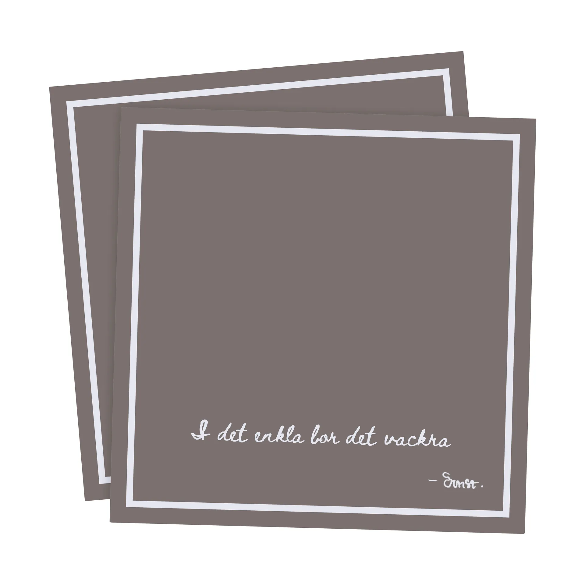 Ernst Serviette mit Zitat I det enkla 20er Pack, Maulwurf ERNST