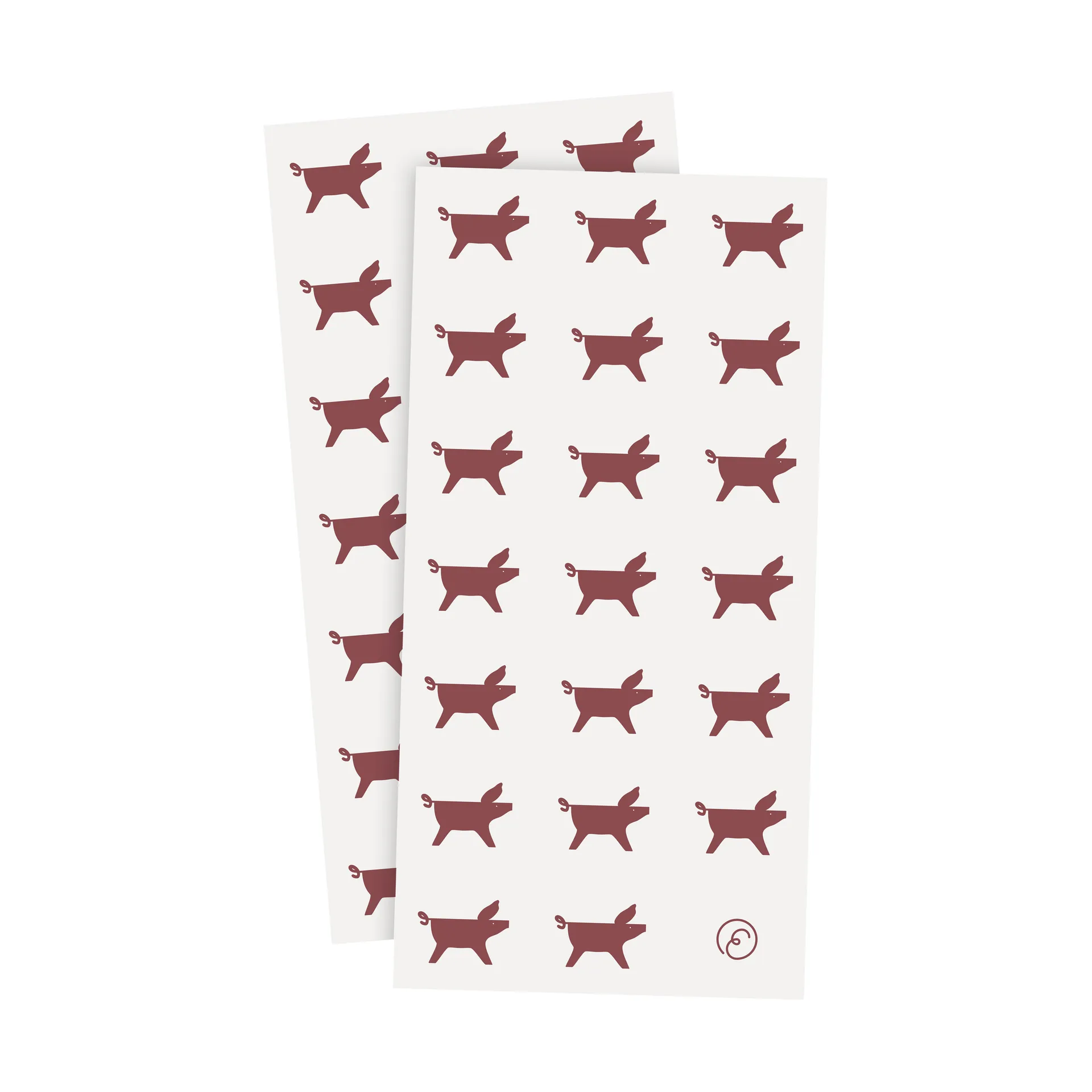 Ernst Serviette Weihnachtschwein 10x20 cm 20er-Pack, Weiß-rot ERNST