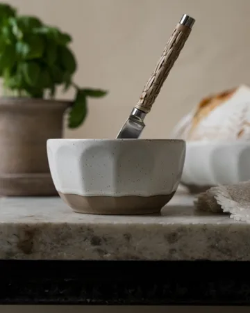 Ernst Steingutschüssel - Weiß-natur, Ø12 cm - ERNST