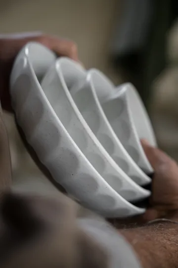 Ernst Steingutschüssel - Weiß-natur, Ø20 cm - ERNST