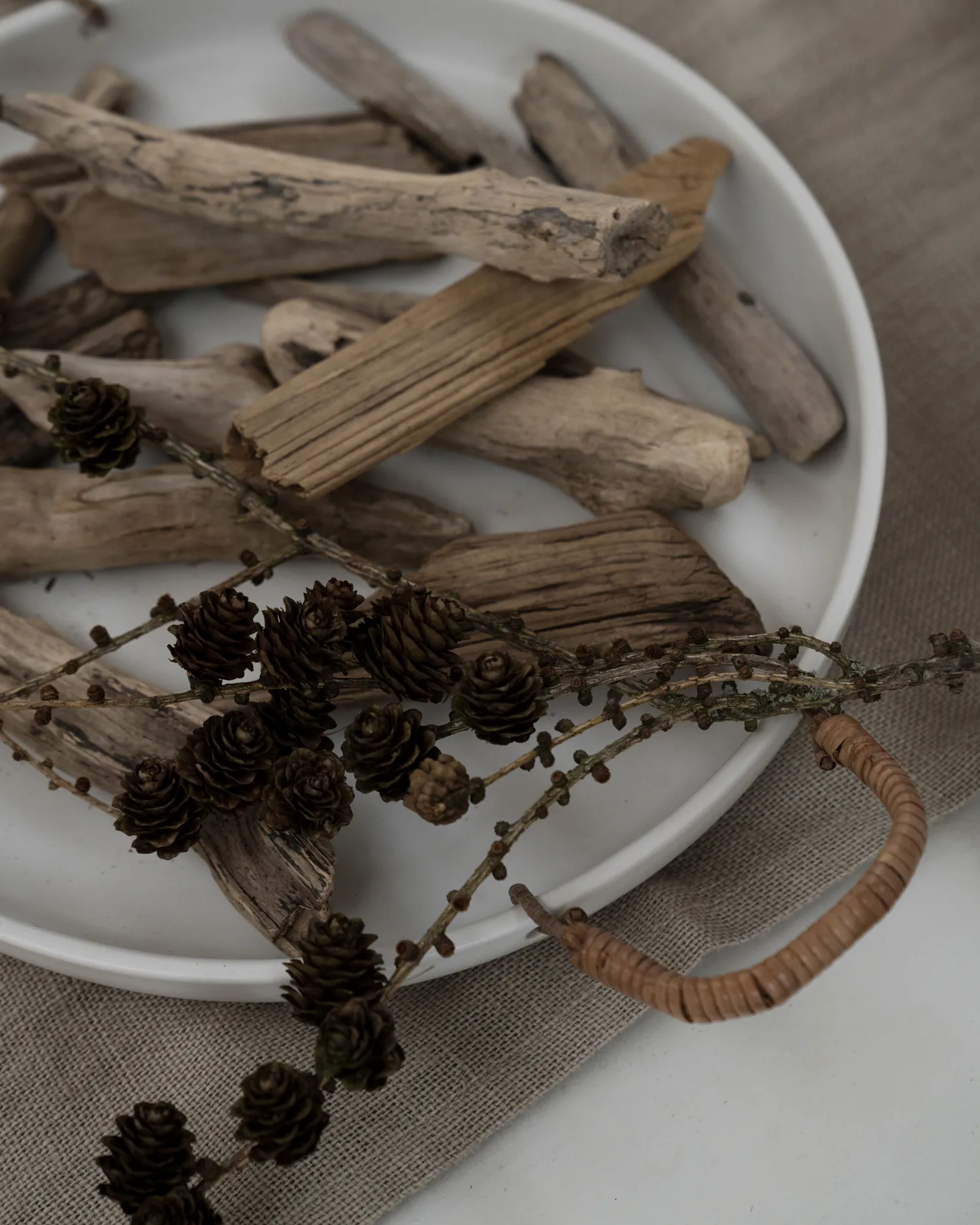 Ernst Tablett mit Griff weiß, Ø35cm ERNST