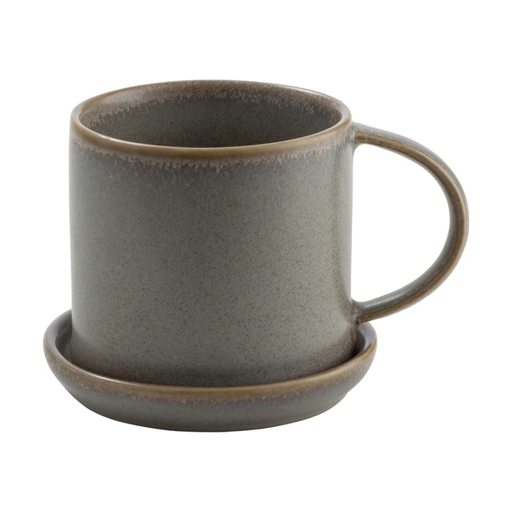 Ernst Tasse mit Untertasse 7cm, Grau ERNST