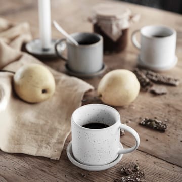 Ernst Tasse mit Untertasse 7cm - Weiß gepunktet - ERNST