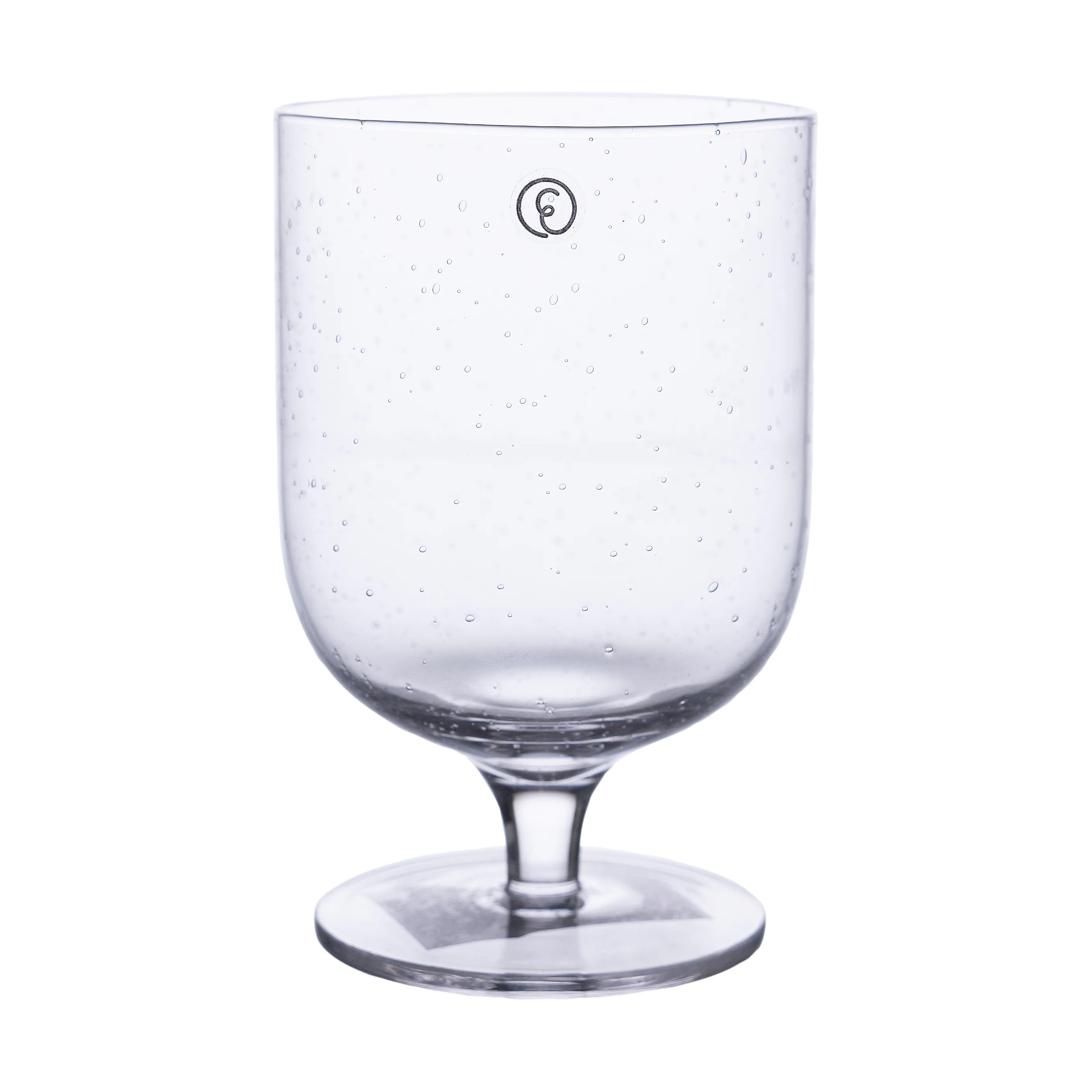 Ernst Trinkglas auf Fuß, Glas mit Blasen 30 cl, 2er-Pack