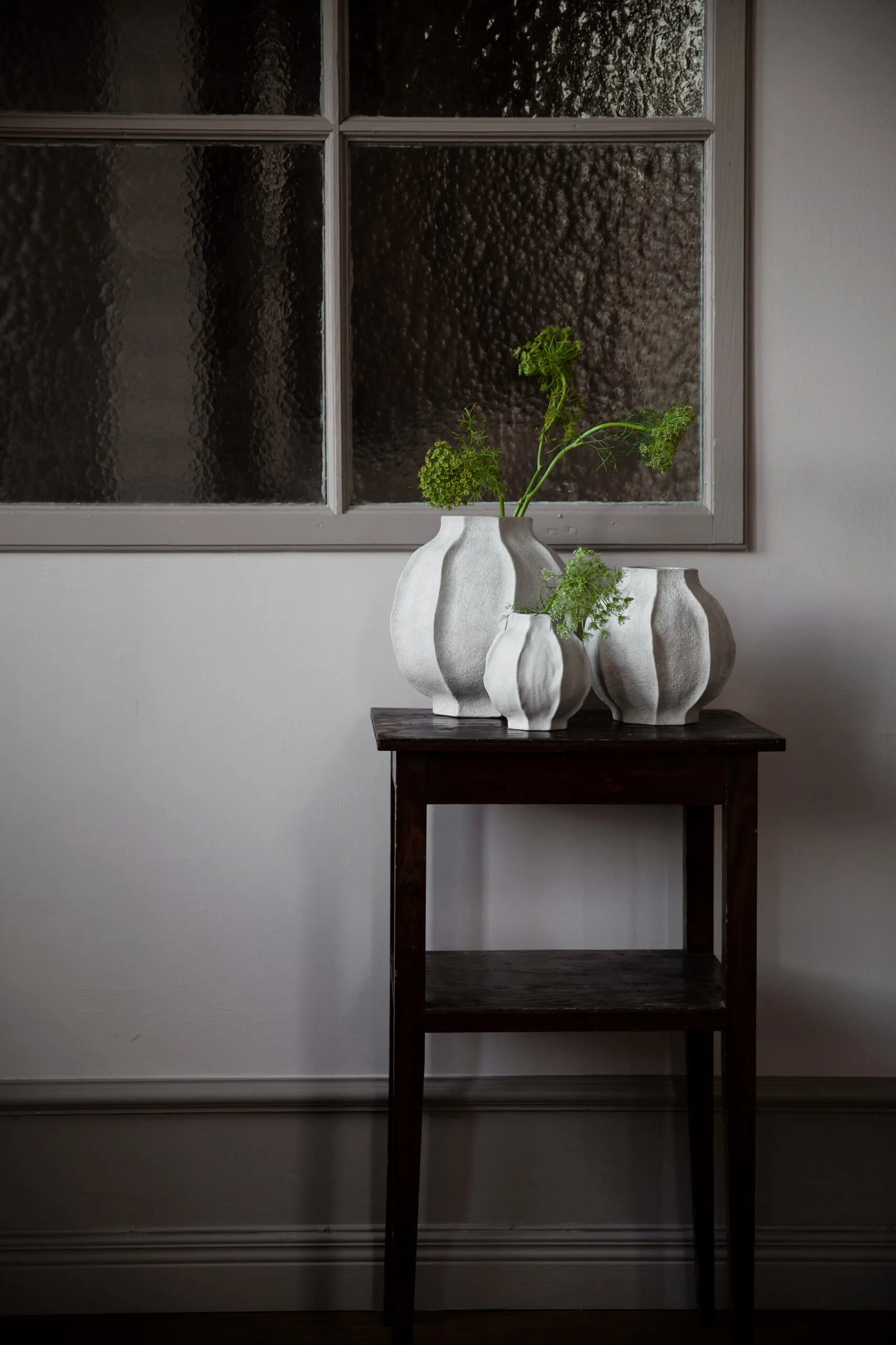 Ernst Vase mit gewelltem Rand, H18cm Ø18cm ERNST