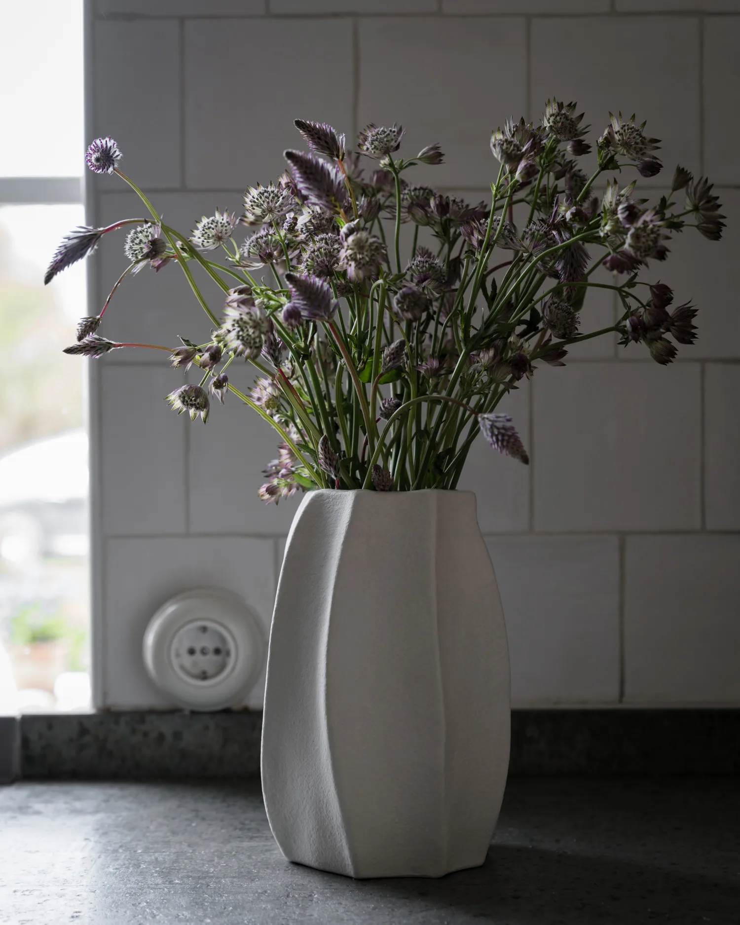glasvase grau LOSONE Vase opal Zubehör:Zentrumstast + Entfroster main image 1