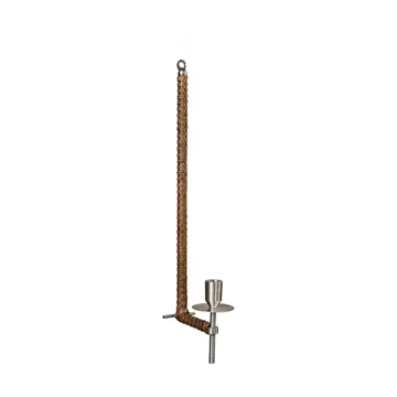 Ernst Wandleuchter geflochten - Gebürsteter Stahl, 47 cm - ERNST
