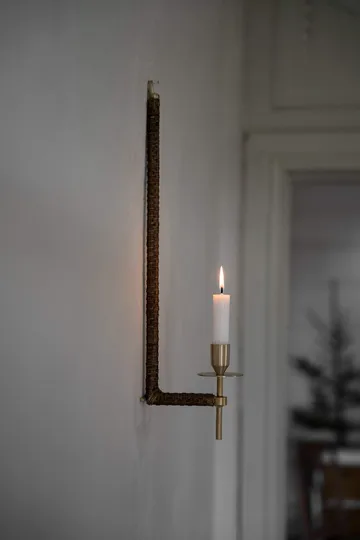 Ernst Wandleuchter geflochten - Mässing, 47 cm - ERNST