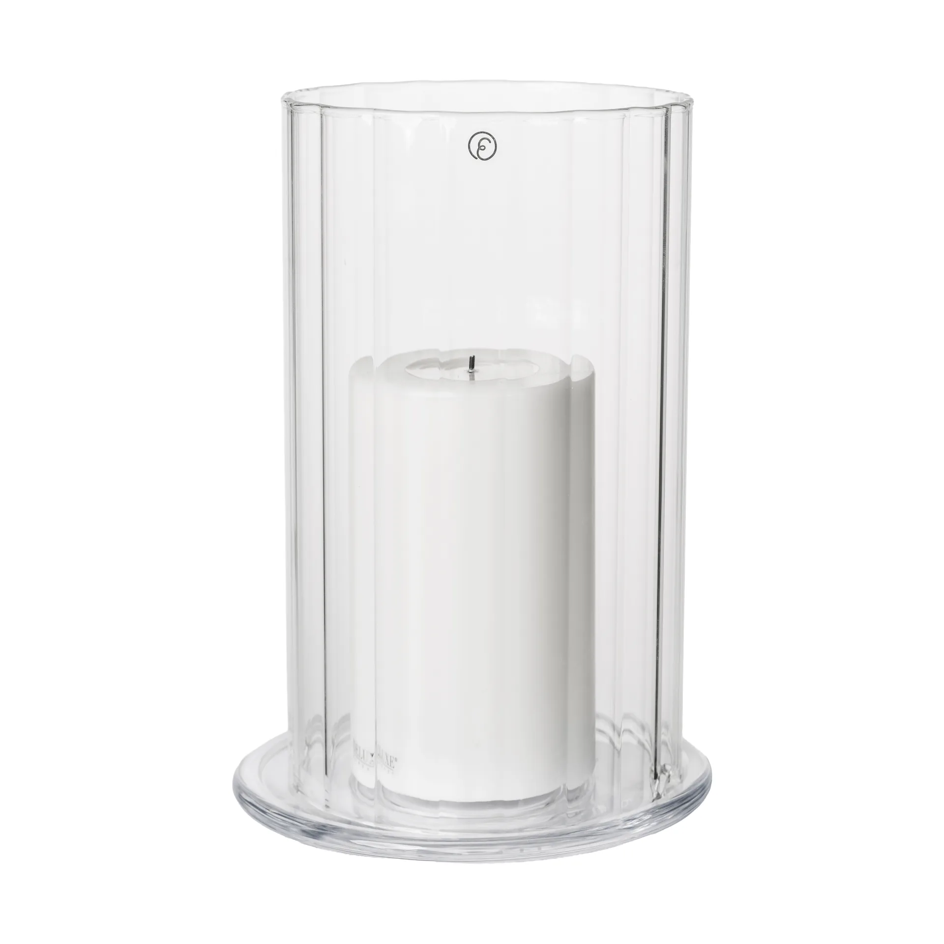 Ernst Windlicht für Stumpenkerzen, Glas, Ø15x21 cm ERNST