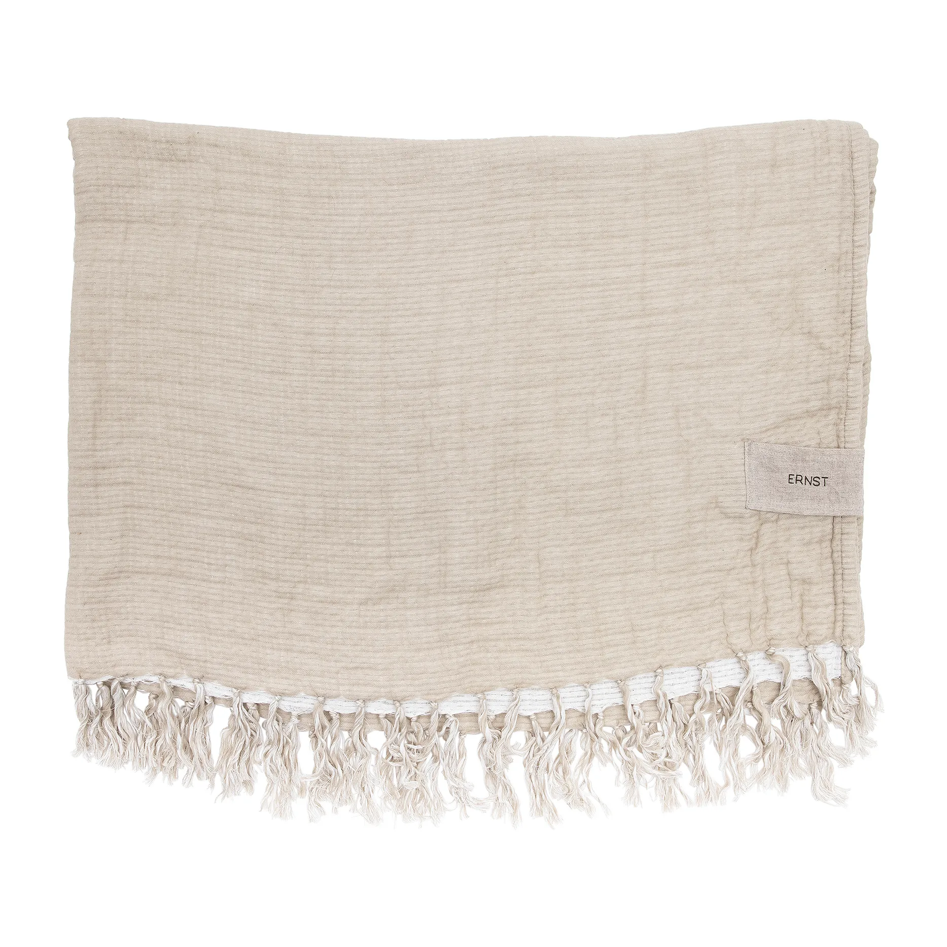 Ernst Wolldecke Baumwolle 130 x 170cm, Beige ERNST