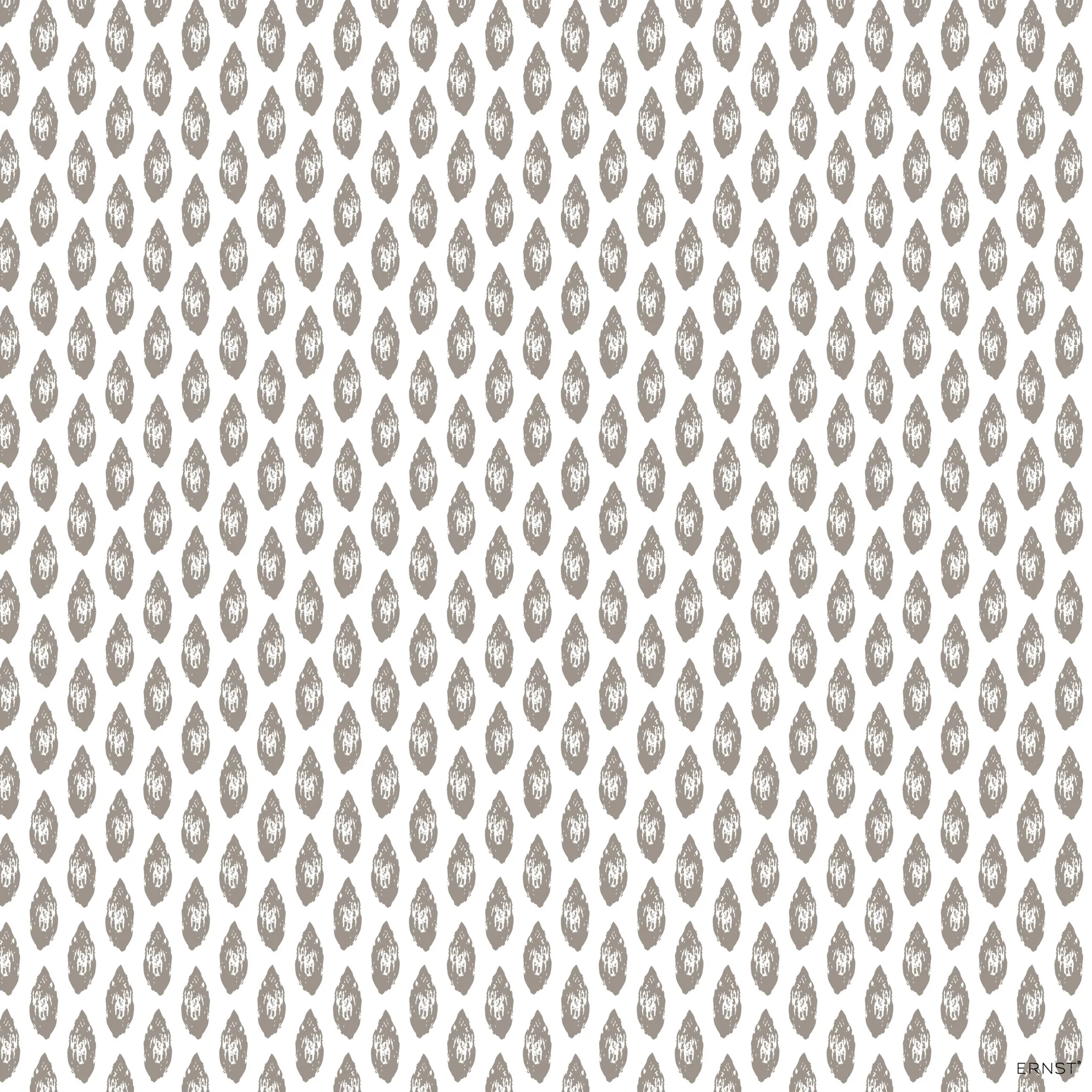 Mandel Serviette 33x33 cm, Weiß-grau ERNST