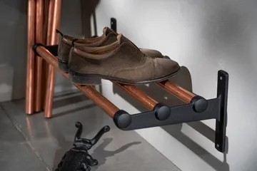 Nostalgi Hutablage, Schuhregal - Esche-Weiß, 100 cm - Essem Design