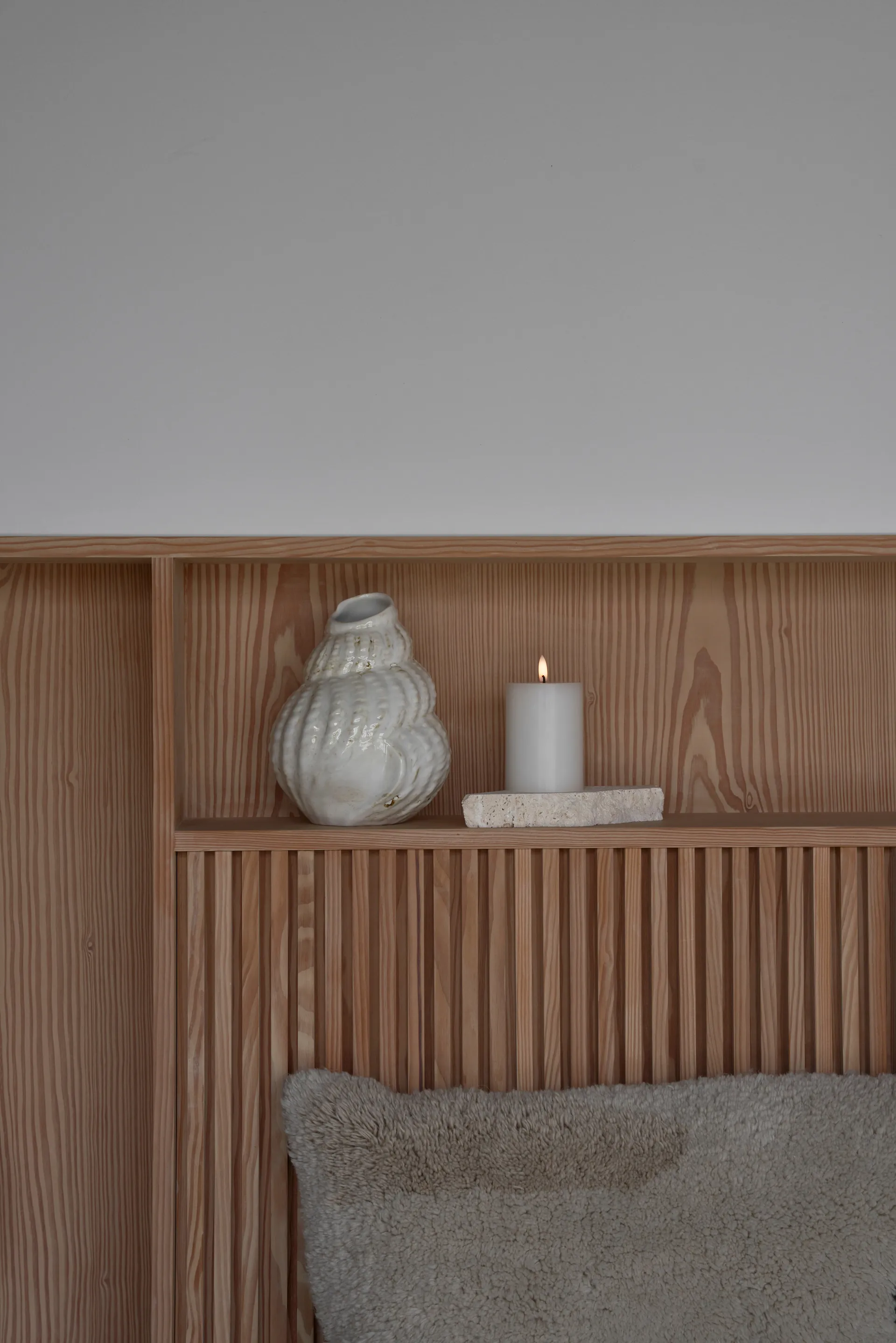 ester & erik Blockkerze LED, 10 Silky, 10cm ester & erik