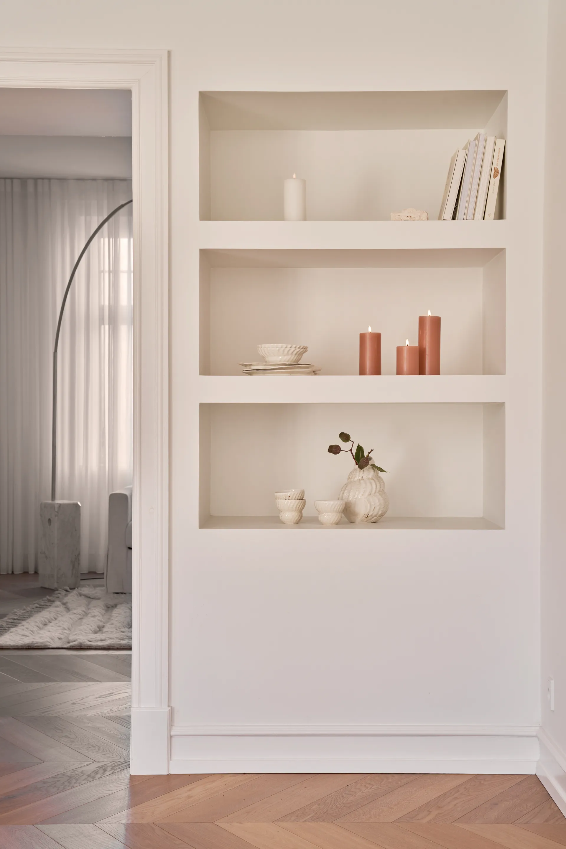 ester & erik Blockkerze LED, 10 Silky, 15cm ester & erik