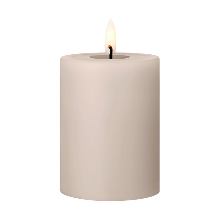 ester & erik Blockkerze LED, 22 Linen Grey, 10cm ester & erik