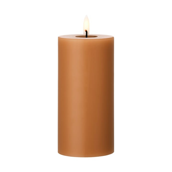 ester & erik Blockkerze LED - 23 Raw Toffee, 15cm - Ester & erik