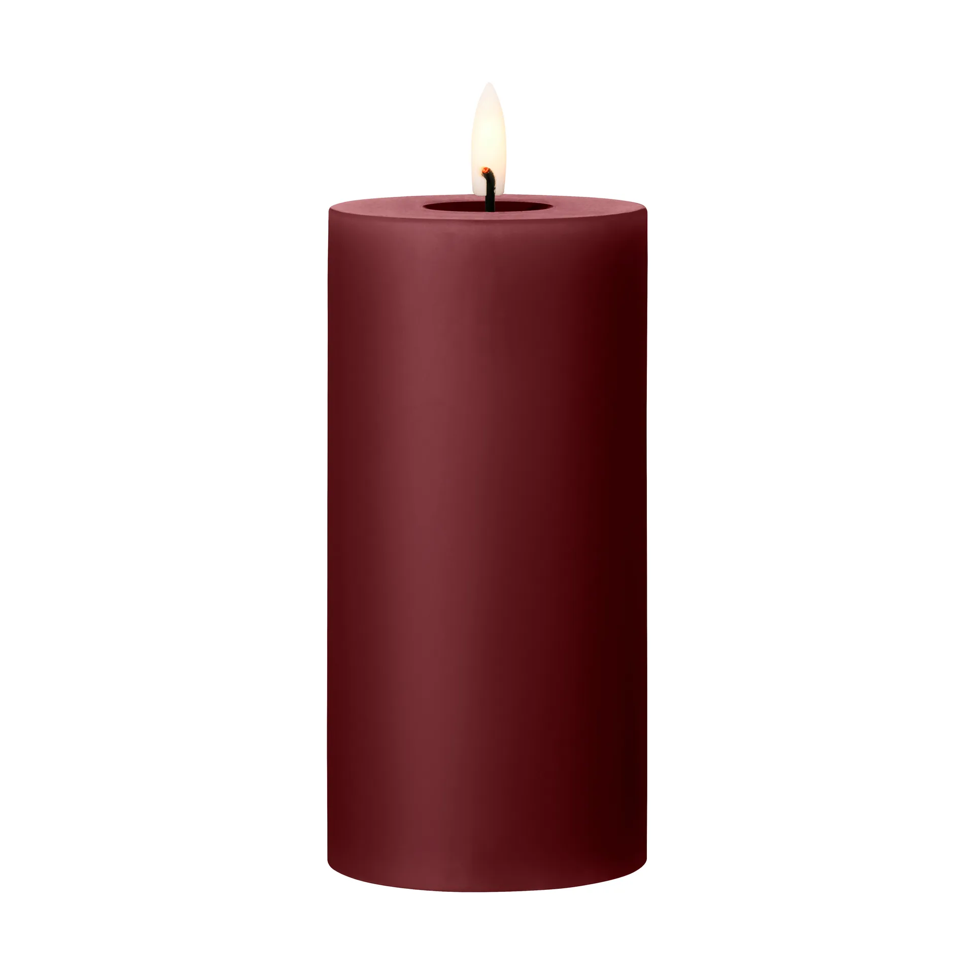 ester & erik Blockkerze LED, 44/2 Deep Wine, 15cm ester & erik