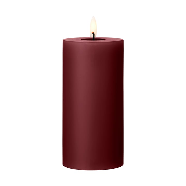 ester & erik Blockkerze LED - 44/2 Deep Wine, 15cm - Ester & erik