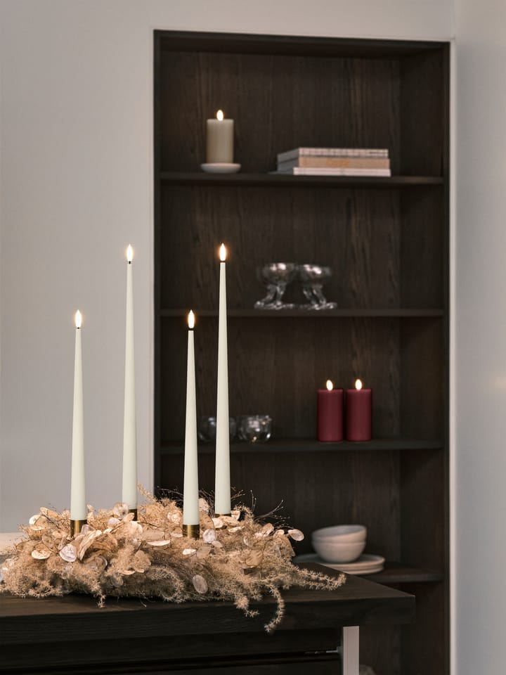 ester & erik Blockkerze LED, 44/2 Deep Wine, 15cm ester & erik